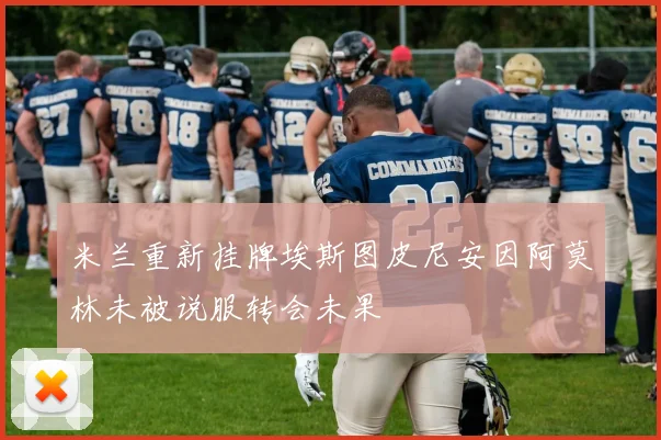 米兰重新挂牌埃斯图皮尼安因阿莫林未被说服转会未果